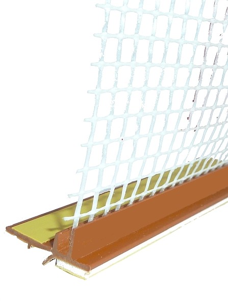 Listwa Przyokienna Apu Profil Siatka Złoty Dąb 2,5