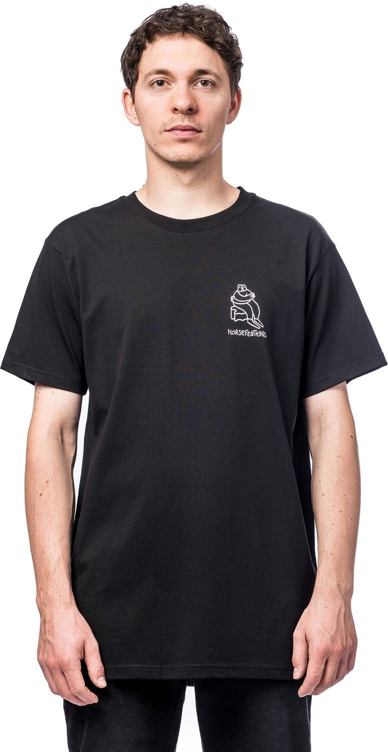 Horsefeathers t-shirt DOODLE LUCAS SS T-SHIRT black)