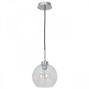 Luminex Fill 1739 lampa wisząca zwis 1x60W E27 chrom/transparentna