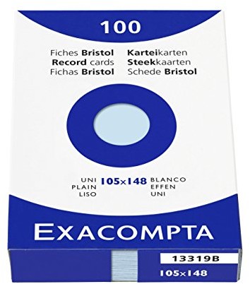 Exacompta obwoluty PCW, DIN A4, kryształ górski, niebieski DIN A6 13319B