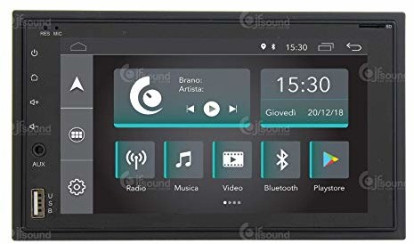 Jf Sound car audio system Uniwersalne radio samochodowe 2 DIN Android GPS Bluetooth WiFi USB Full HD Touchscreen Display 6.2