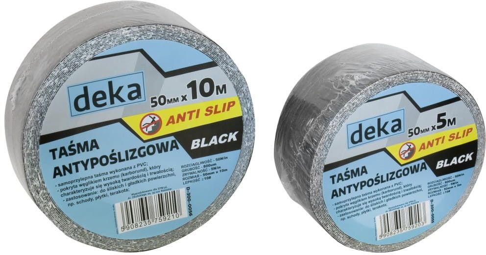 DEKA TAŚMA ANTYPOŚLIZGOWA ANTI SLIP BLACK 50MM*5M CZARNA D-300-0055 [12577795]