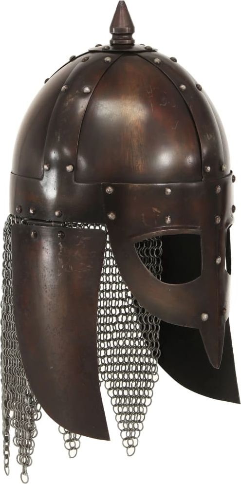 vidaXL Replika zabytkowego hełmu Wikinga LARP stal miedziana 286224