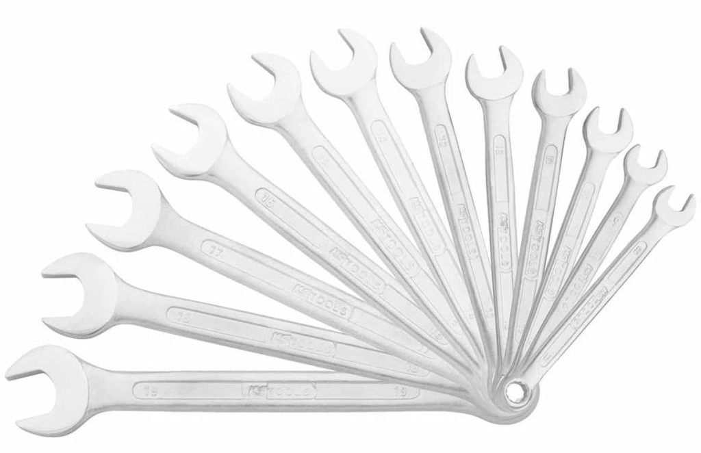 KS Tools Zestaw 12 metrycznych kluczy płasko-oczkowych CLASSIC (517.0052)