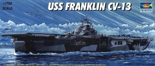 Franklin trumpeter 05730 zestaw do budowy modelu lotniskowiec USS CV-13