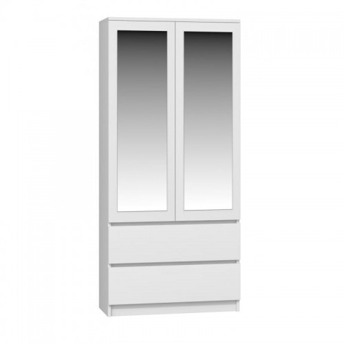 TPS SZAFA GARDEROBA SS-90 cm LUSTRO BIEL SS-90 BIEL LUS KPL