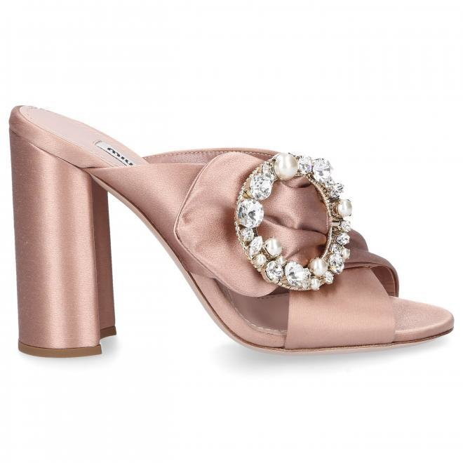 Miu Miu Miu Miu Klapki satyna