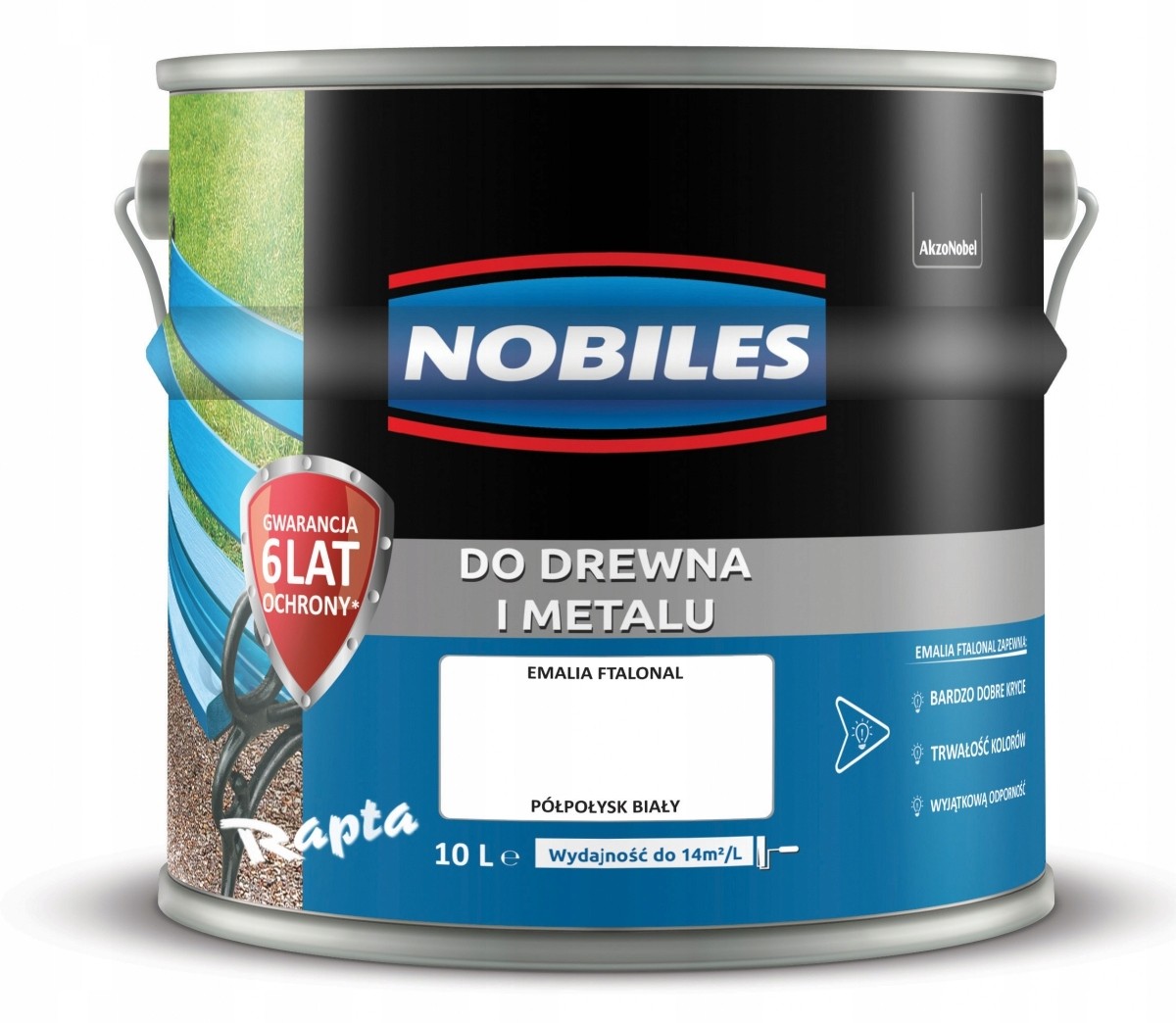 Nobiles alkidowa 10L Biały farba Ftalonal biała em