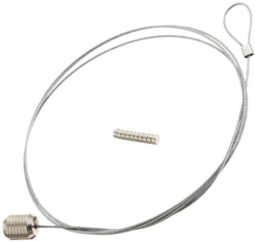 Walther MD150 linka na zdjęcia, długość: 150 cm, z 10 ultra-mocnymi magnesami neodymowymi, srebro, 1 szt. w opakowaniu MD150S
