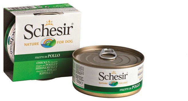 Schesir Dog Filet z kurczaka w galaretce 24x150g