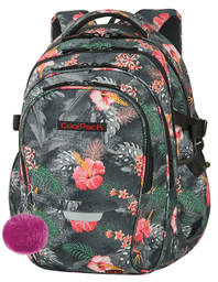 Patio CoolPack Factor Plecak Szkolny 29L Coral Hibiscus 85608CP Brelok Gratis