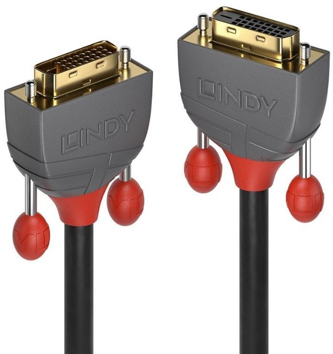 Lindy 36232 Przedłużacz DVI-D Dual Link Anthra Line 2m LY-36232