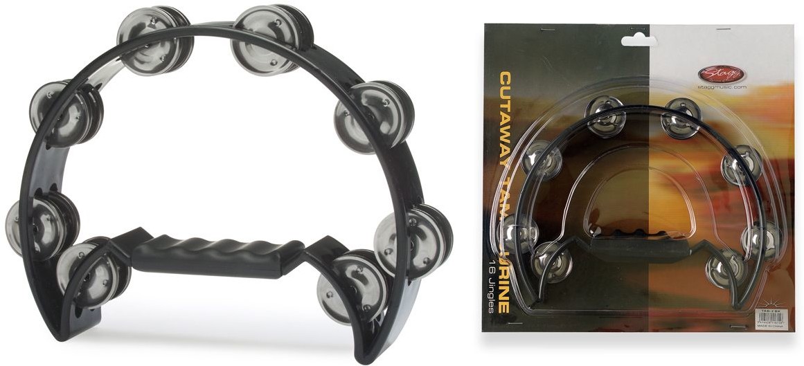 Stagg TAB 2 BK - tamburyn plastikowy z uchwytem 40131