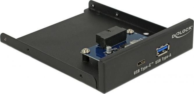 Delock Panel przedni 3.5" 1x USB-A 3.1 gen 1 + 1x USB-C 3.1 gen 1 63962