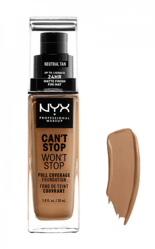 NYX professional makeup Professional Makeup - CAN''T STOP WON''T STOP - FULL COVERAGE FOUNDATION - Podkład do twarzy - NEUTRAL TAN