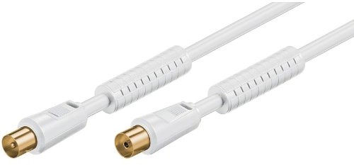 Wentronic BKM-350-G kabel koncentryczny (pozłacany) 3,5 m, biały 67378-GB