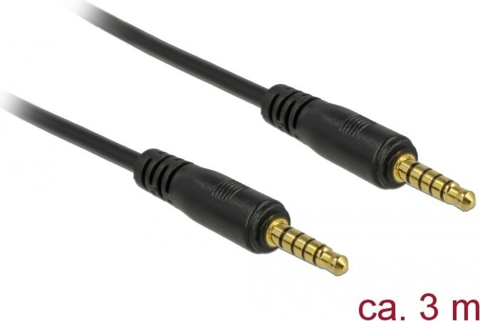 Delock Kabel Jack 3.5mm Jack 3.5mm 3m czarny 85698 85698