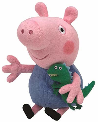 TY 7146130 - Peppa Pig - George, świnka z małym dinozaurem, 15cm