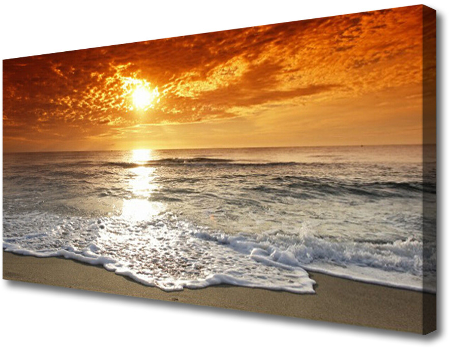 PL Tulup Obraz Canvas Morze Słońce Krajobraz 100x50cm