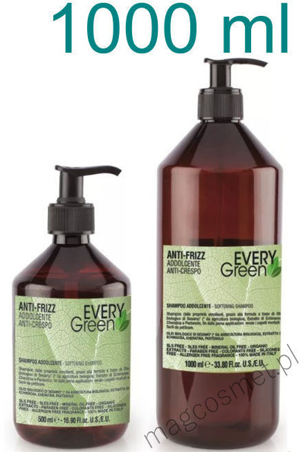 Every Green Every Green ANTI FRIZZ Szampon Nawilżający do Włosów Puszących się 1000ml