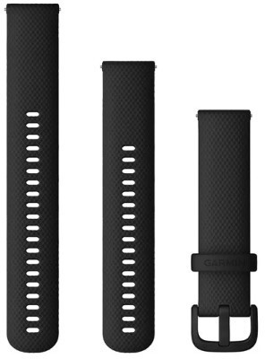 Garmin Pasek silikonowy na nadgarstek Quick Release 20 czarny czarna sprzączka