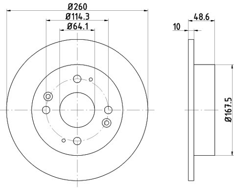 HELLA PAGID Tarcza hamulcowa PAGID 8DD355105-311