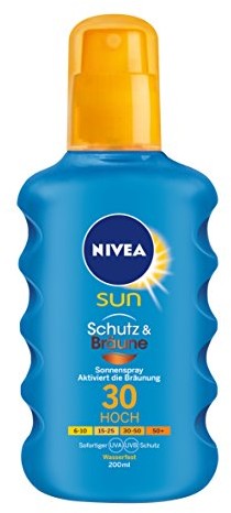 Nivea Sun Protect & z brązu słońce Spray LSF 30, 1er Pack (1 X 200 ML)