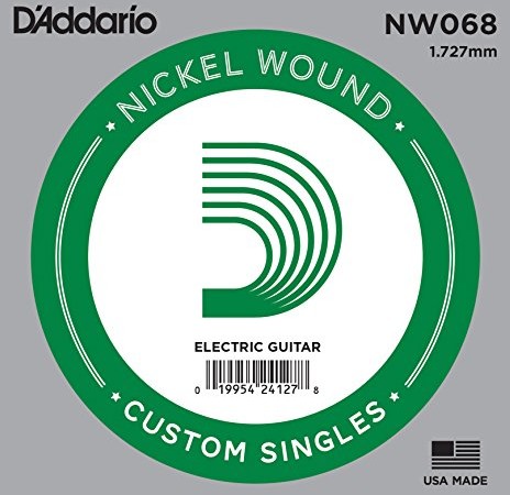 D'Addario Nickel Wound ball End Single Strings NW068