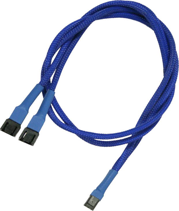 Nanoxia Kabel zasilający 3-Pin Molex rozgałęźnik 60cm blue - 900200003