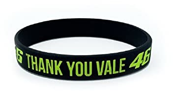 Valentino Rossi Valentino Rossi Thank You Vale bransoletka, uniseks dla dorosłych, neonowy żółty, rozmiar uniwersalny