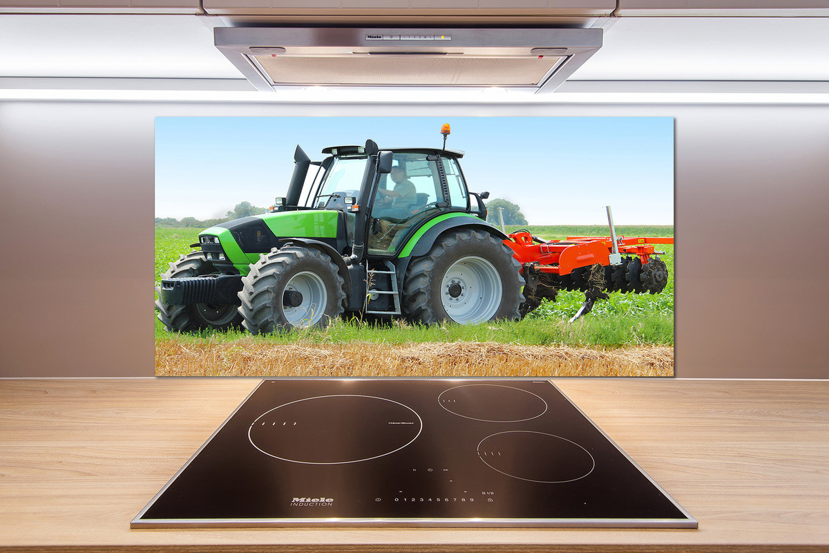 Panel do kuchni Traktor na polu