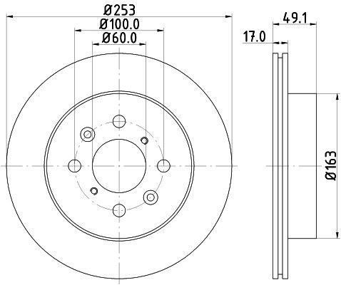 HELLA PAGID Tarcza hamulcowa PAGID 8DD355111-591