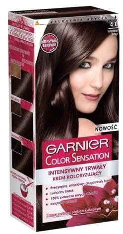 Garnier Color Sensation farba do włosów 4.0 Głęboki Brąz 1szt 66654-uniw