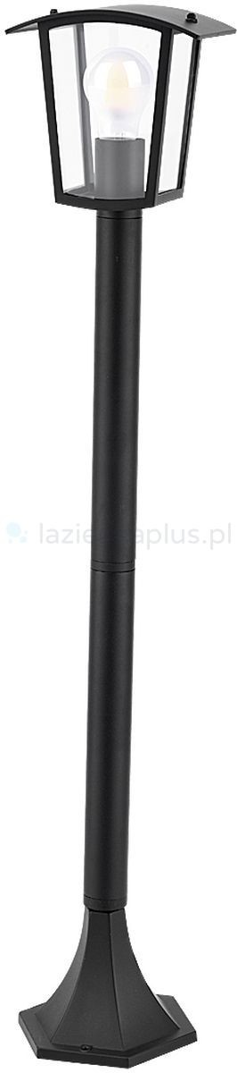 Rabalux Taverna lampa stojąca zewnętrzna czarny przezroczysty 7129