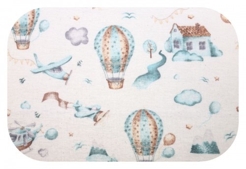 EGA Pieluszka flanelowa, wielorazowa, kolorowa we wzorki Lotnisko - PF 1SZT WZÓR 25 DRUK