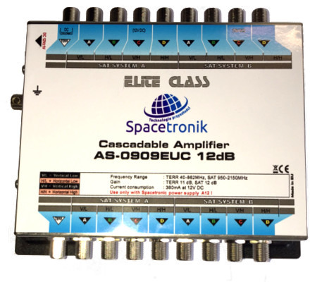 Spacetronik Wzmacniacz SAT Spacetronik AS-0909EUC 12dB +PA12F