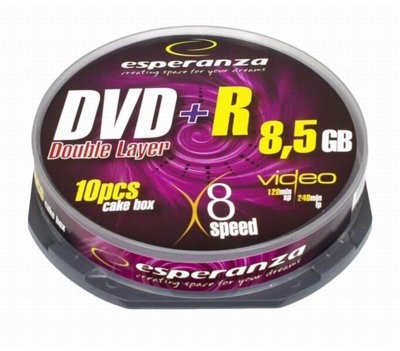 Esperanza DVD+R 8.5GB Double Layer 8x - 10 1245