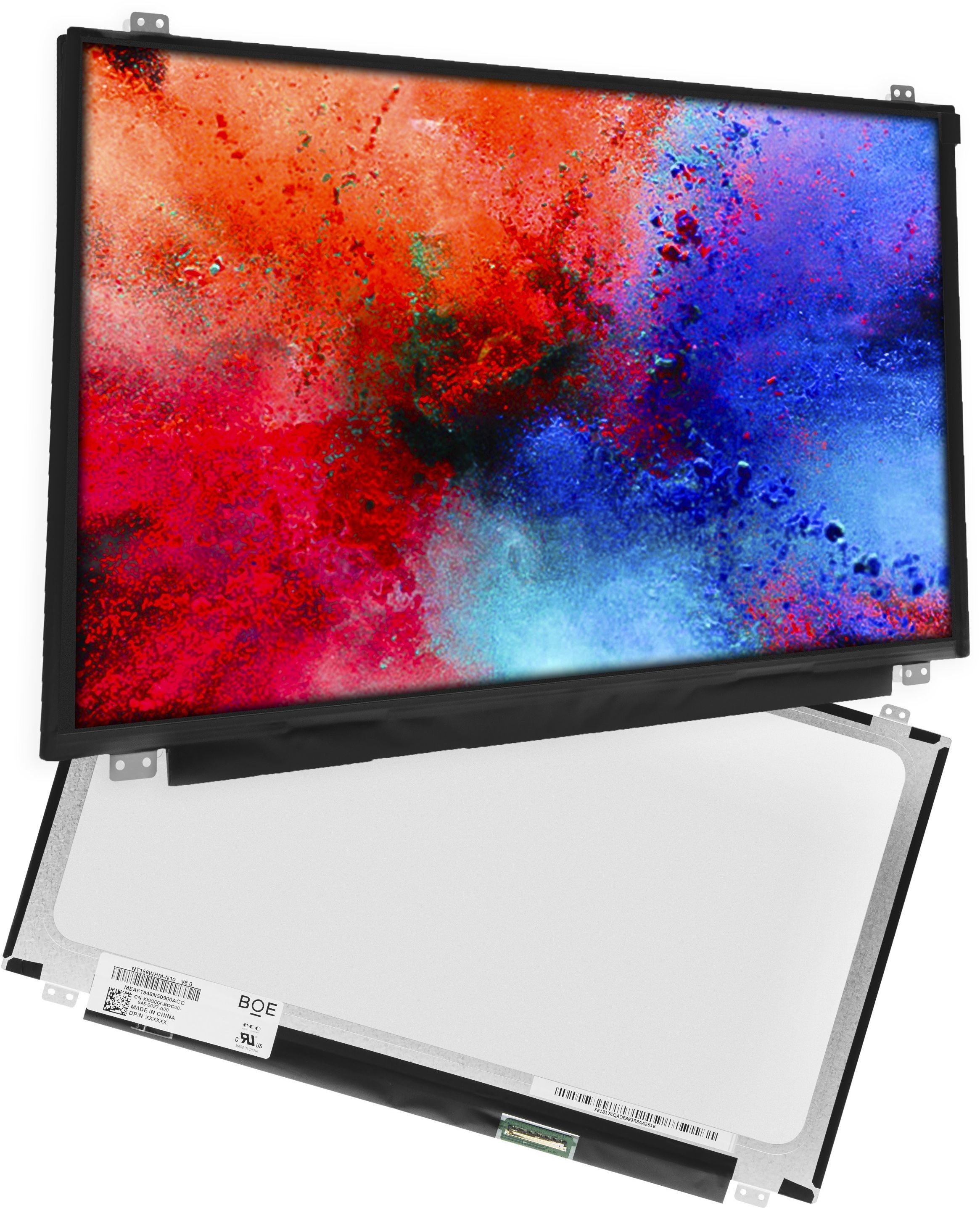 Matryca BOE NT156WHM-N10 do laptopów 15.6 cala, 1366x768 HD, LVDS 40 pin, błyszcząca MAT03
