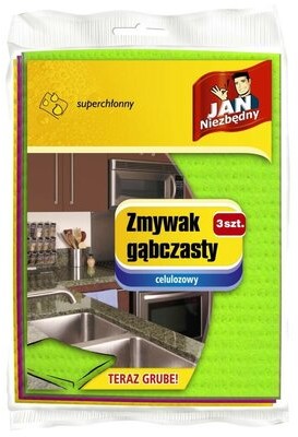 Sarantis Jan Niezbędny Zmywak gąbczasty 3szt 8571011992