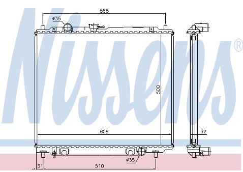 NISSENS Chodnica wody 60307A