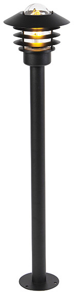 QAZQA Nowoczesna lampa zewnętrzna czarna 100 cm IP44 - Prato