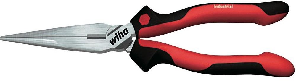 Wiha Szczypce z płaskim noskiem do warsztatu Prosty 200 mm Wiha 32323 Industrial Z 05 0 02
