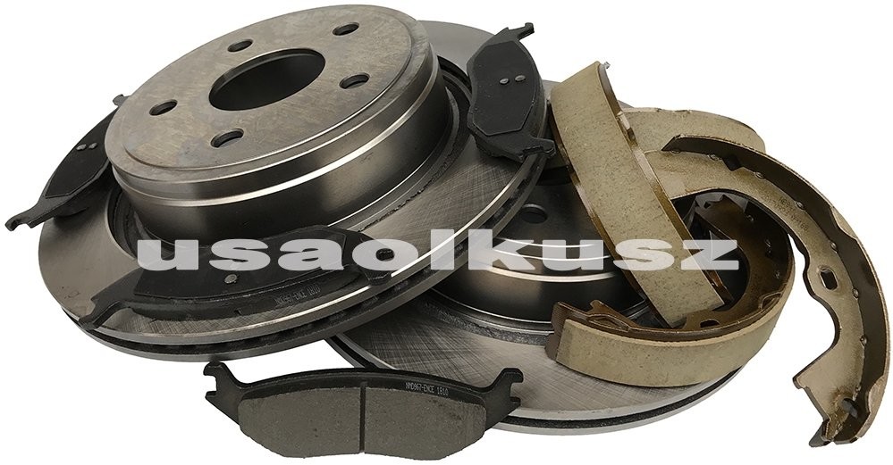 Tylne klocki szczęki tarcze hamulcowe 352mm 5 szpilek RAM 1500 2007 HTT-CH-015+D967+N947