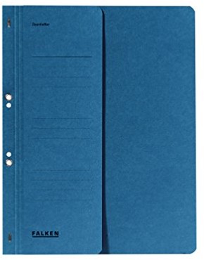 Herlitz Falken oesenhefter z kartonu z recyklingu, niebieski 4014481501006