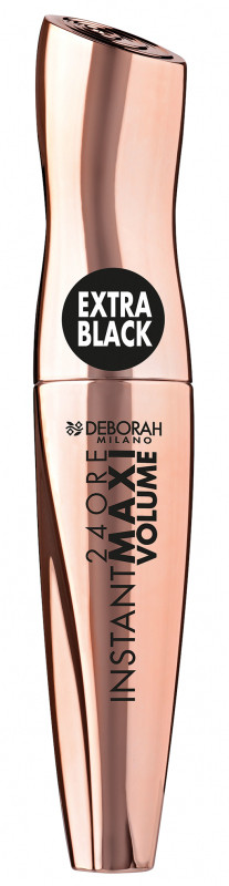 Deborah MILANO - 24ORE - INSTANT MAXI VOLUME MASCARA - Tusz do rzęs dodający objętości - EXTRA BLACK