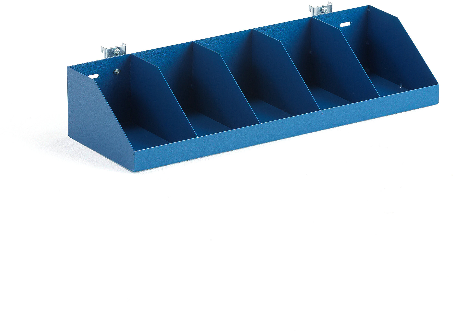 AJ Półka z przegrodą do panelu narzędziowego szer. 500mm niebieska 265409
