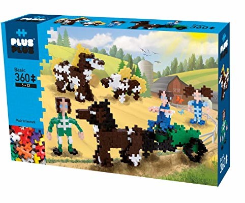 Plus-Plus 9603789 genialna zabawka konstrukcyjna, Basic, kapelusz dla koni, zestaw klocków, 360 części