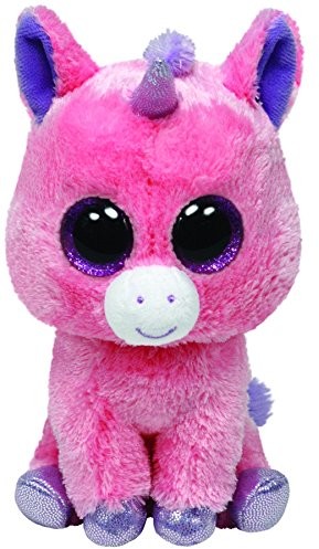 TY Ty Beanie Boos Glubschi pluszowe zwierzątko Magic jednorożec 8,5 cm 15 cm 24 cm maskotka, medium, wielokolorowa 36063