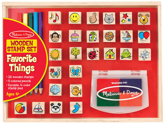 Melissa&Doug Duży Zestaw Pieczątek Różne Wzory Melissa and Doug 19362