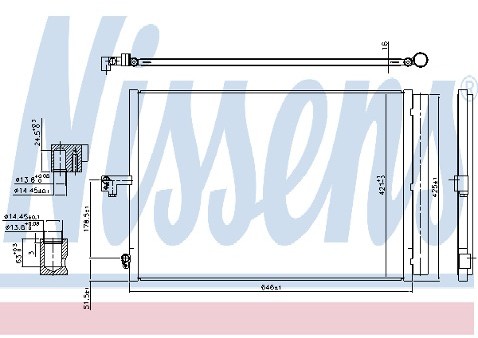 NISSENS Skraplacz, klimatyzacja 940780